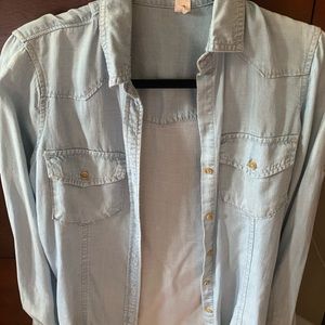 SOLD Chelsea and Violet size XS chambray shirt